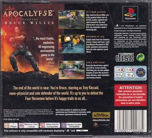 Apocalypse - PS1 (B Grade) (Genbrug)